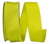 Chartreuse 1-1 2 Inch Katy May Elegance Wired Edge Ribbon for Wreaths & Bows