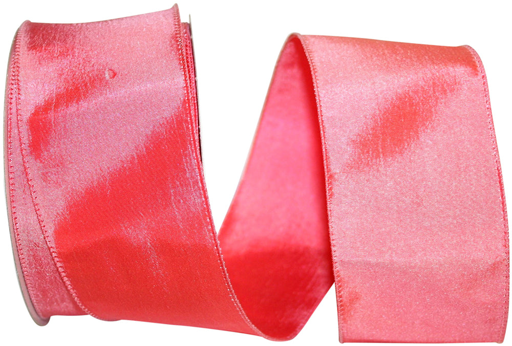 Coral 2-1 2 Inch Katy May Elegance Wired Edge Ribbon for Wreaths & Bows