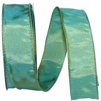 Jade 1-1 2 Inch Katy May Elegance Wired Edge Ribbon for Wreaths & Bows