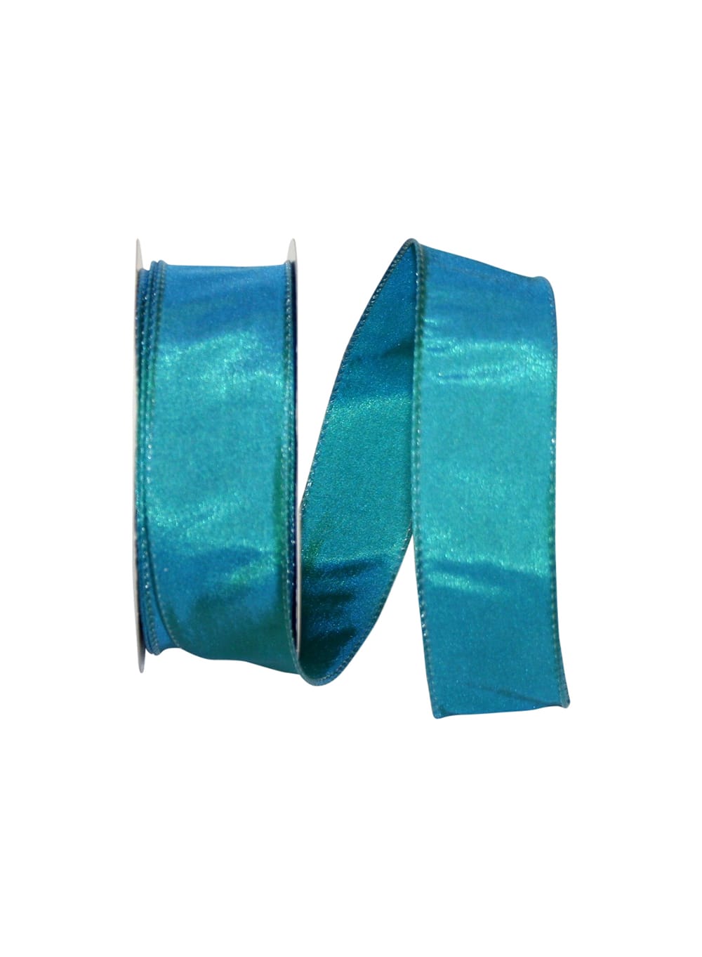 Teal Wired Edge Ribbon 1-1/2 Inch Katy May Elegance