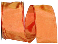 Burnt 2-1 2 Inch Katy May Elegance Wired Edge Ribbon for Wreaths & Bows