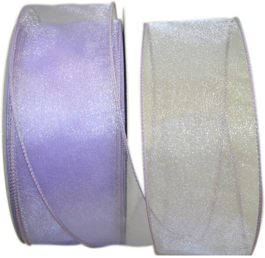Orchid 2-1 2 Inch Sheer Lovely Wired Edge Ribbon for Wreaths & Bows