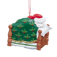 Santa Napping Ornament