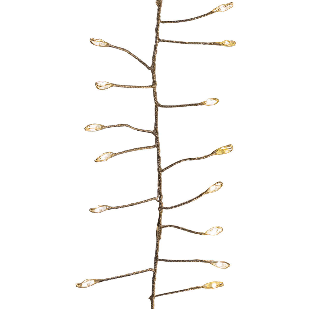 7.87' 240L Warm White Twinkle Micro LED Silver Wire Cluster Garland