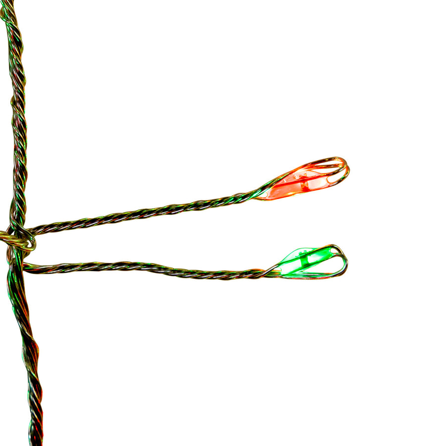 7.87' 240L Red & Green Twinkle Micro LED Silver Wire Cluster Garland