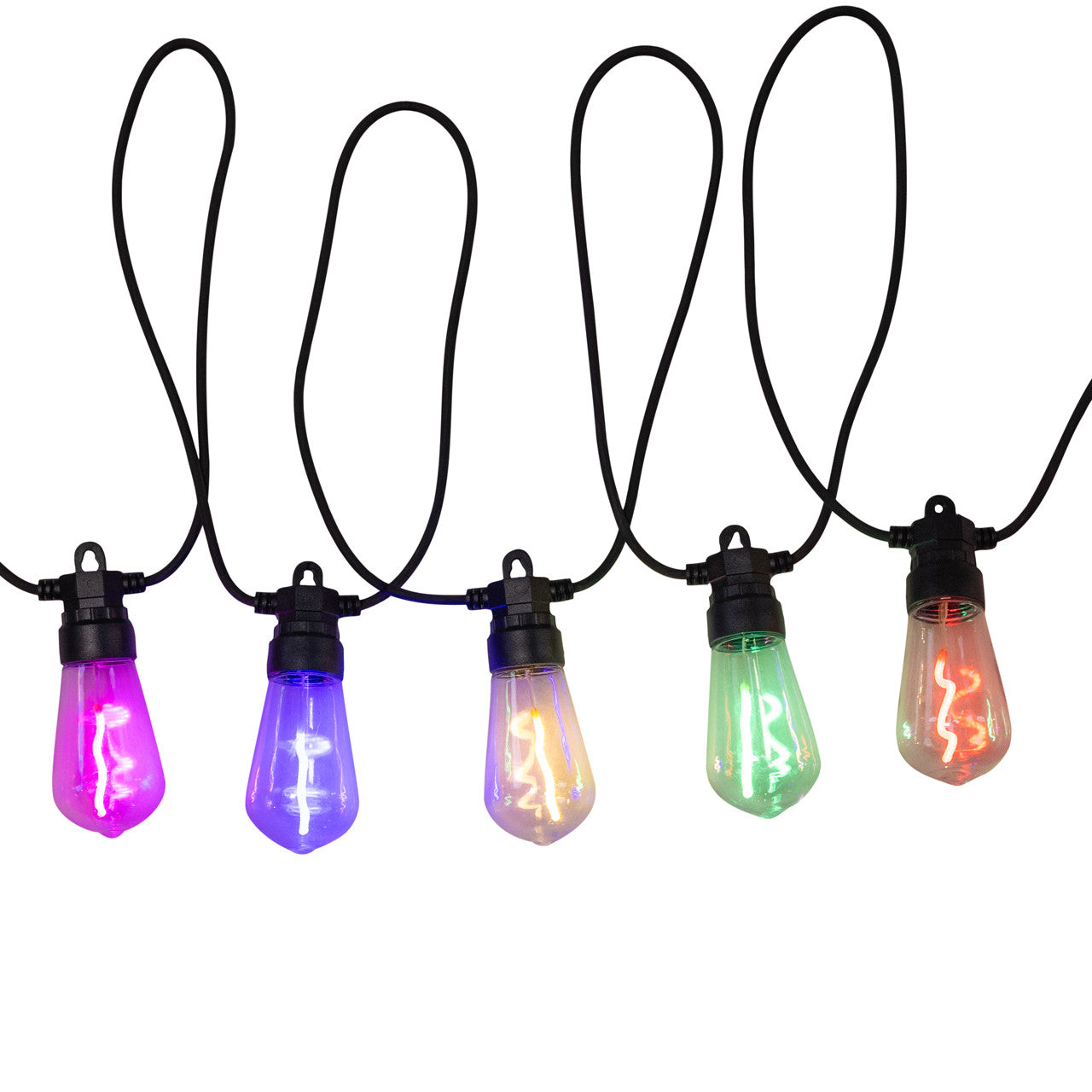 9' UL 400L Multicolor Edison Bulb Light Set