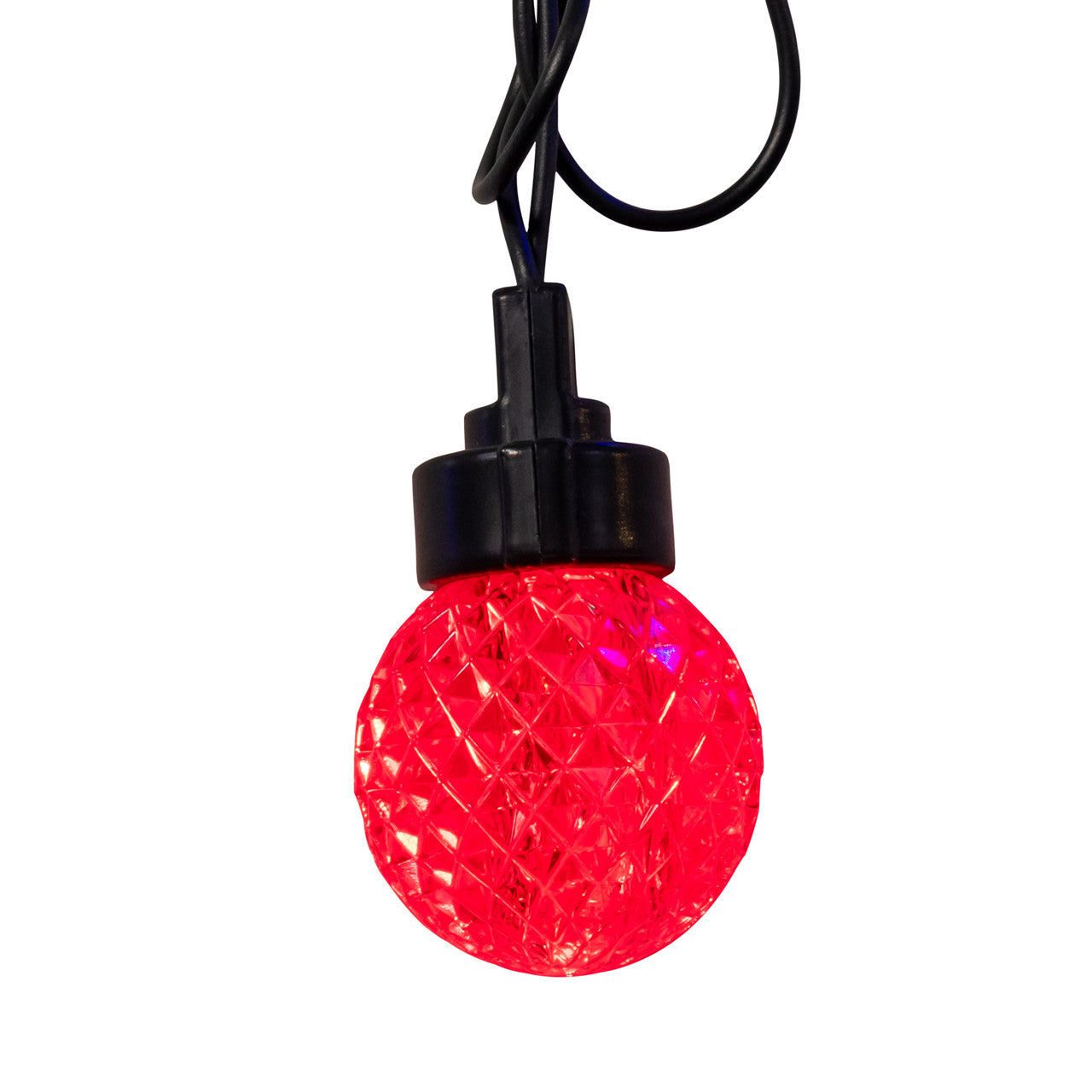 20-Piece G40 Faceted Red, Pure White & Blue LED Light Set