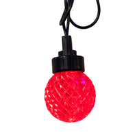 20-Piece G40 Faceted Red, Pure White & Blue LED Light Set