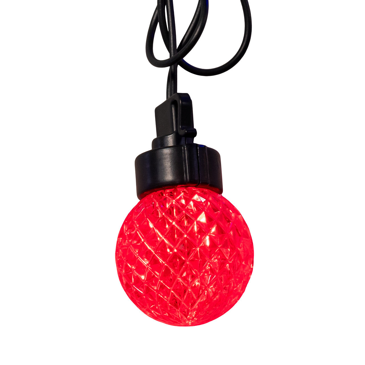 20-Piece G40 Faceted Red, Pure White & Blue LED Light Set