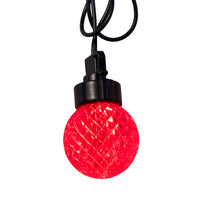 20-Piece G40 Faceted Red, Pure White & Blue LED Light Set