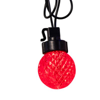 20-Piece G40 Faceted Red, Pure White & Blue LED Light Set