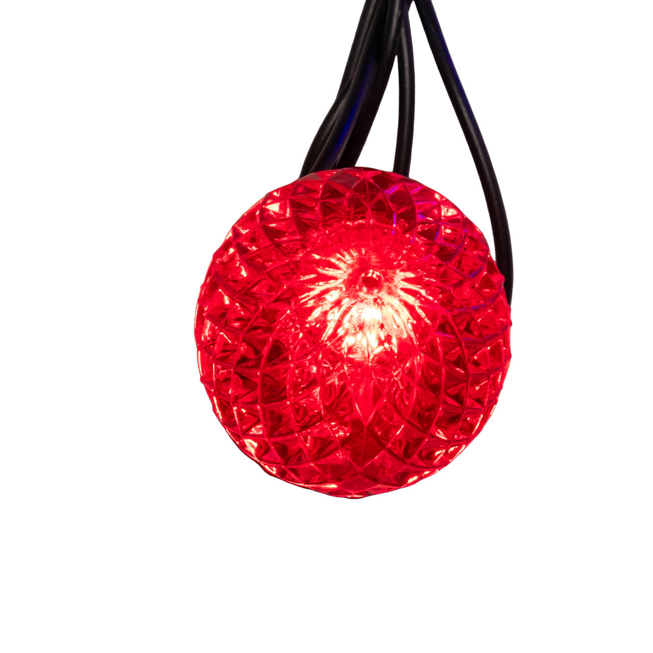 20-Piece G40 Faceted Red, Pure White & Blue LED Light Set