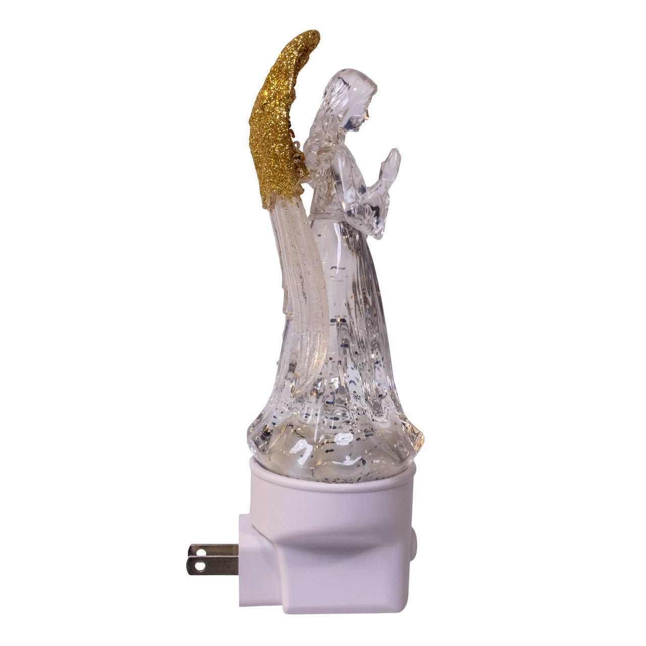 Angel With Spinning Glitter LED Night Light