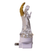 Angel With Spinning Glitter LED Night Light