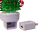 Christmas Tree With Snowmen and Moving Candy Cane LED Night Light