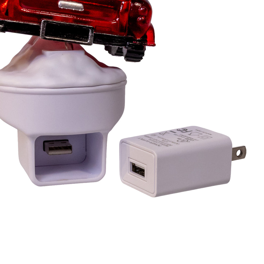 Snowman & Santa With Car LED Night Light