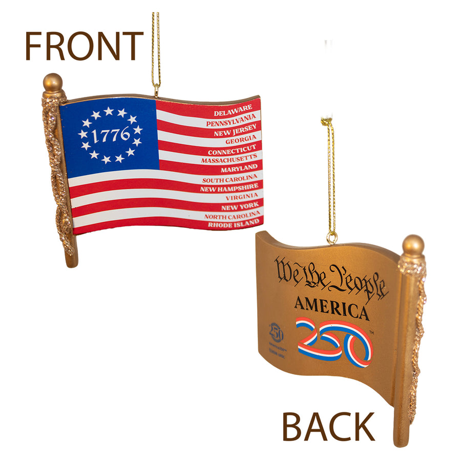 13 Colonies 1776 American Flag Ornament