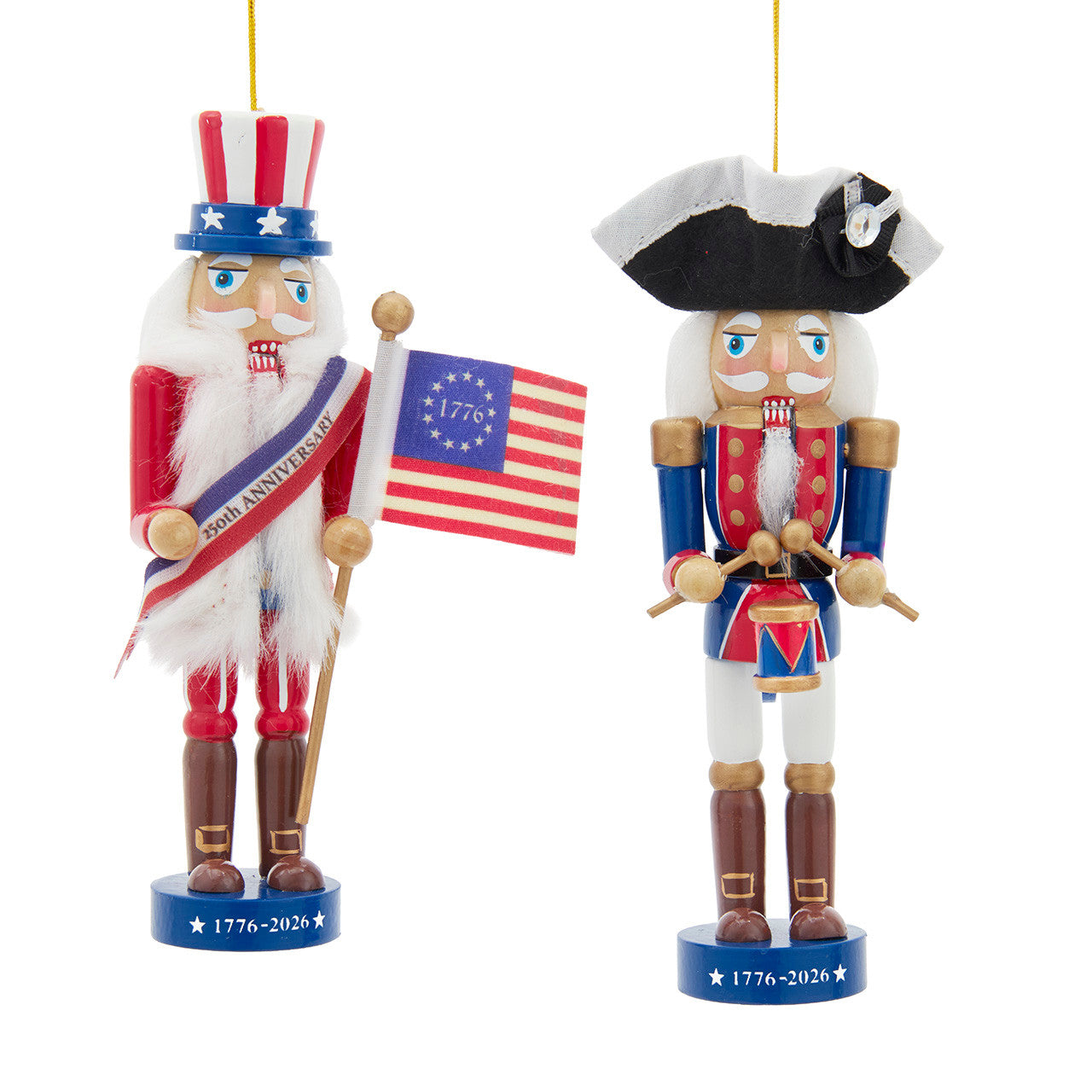 4" America 250th Nutcracker Ornaments