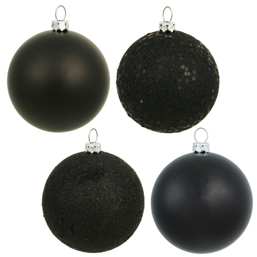 10" Black 4 Fin Ball Asst Drilled