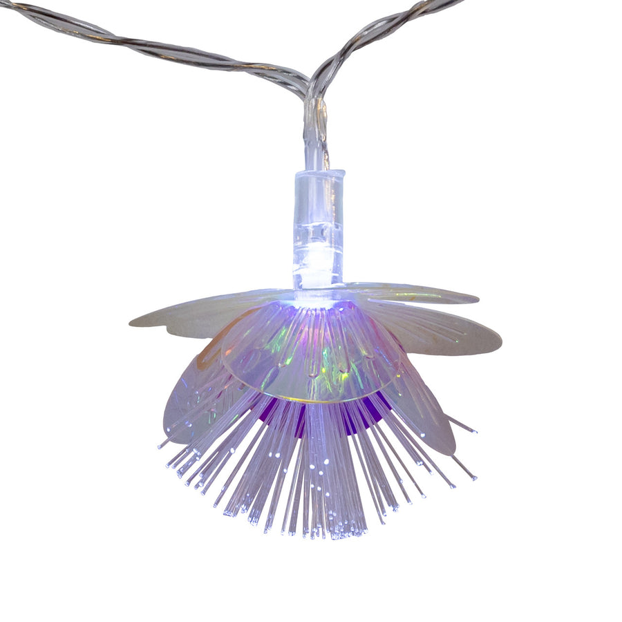 Battery Operated 10L Cool White LED Flower Light Set