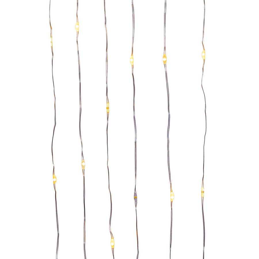 Battery Operated 50L Classic White & Warm White Micro LED Gold Wire Light Set