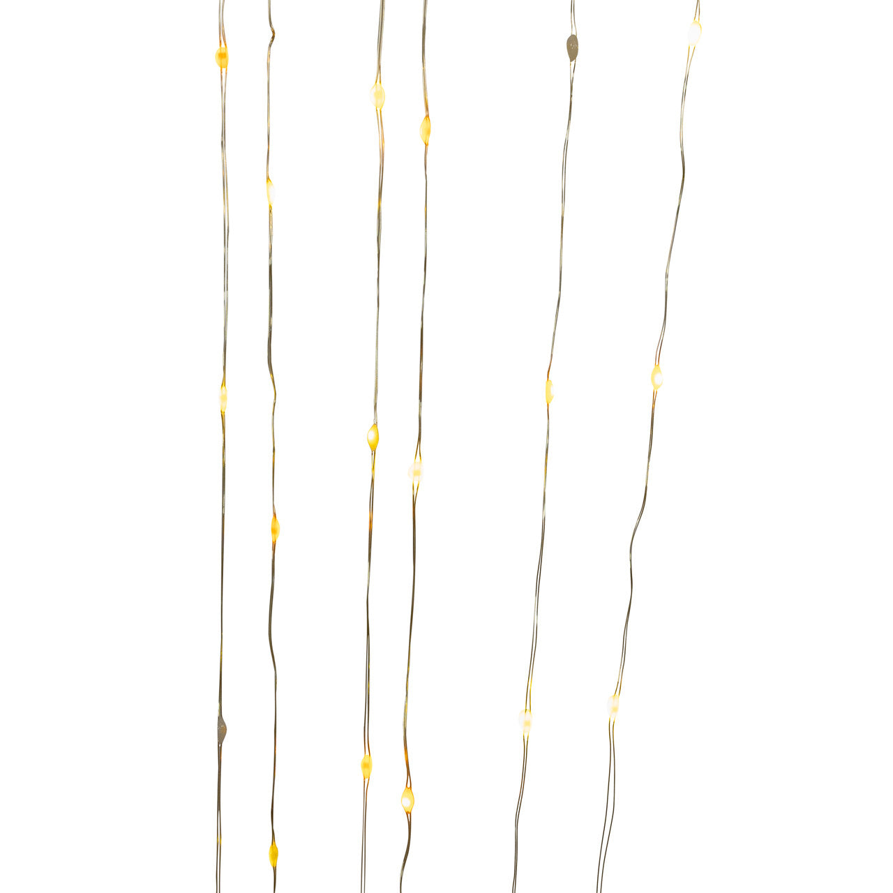 Battery Operated 50L Classic White & Warm White Micro LED Gold Wire Light Set