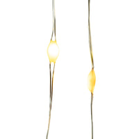 Battery Operated 50L Classic White & Warm White Superbright LED Gold Wire Light Set In PDQ
