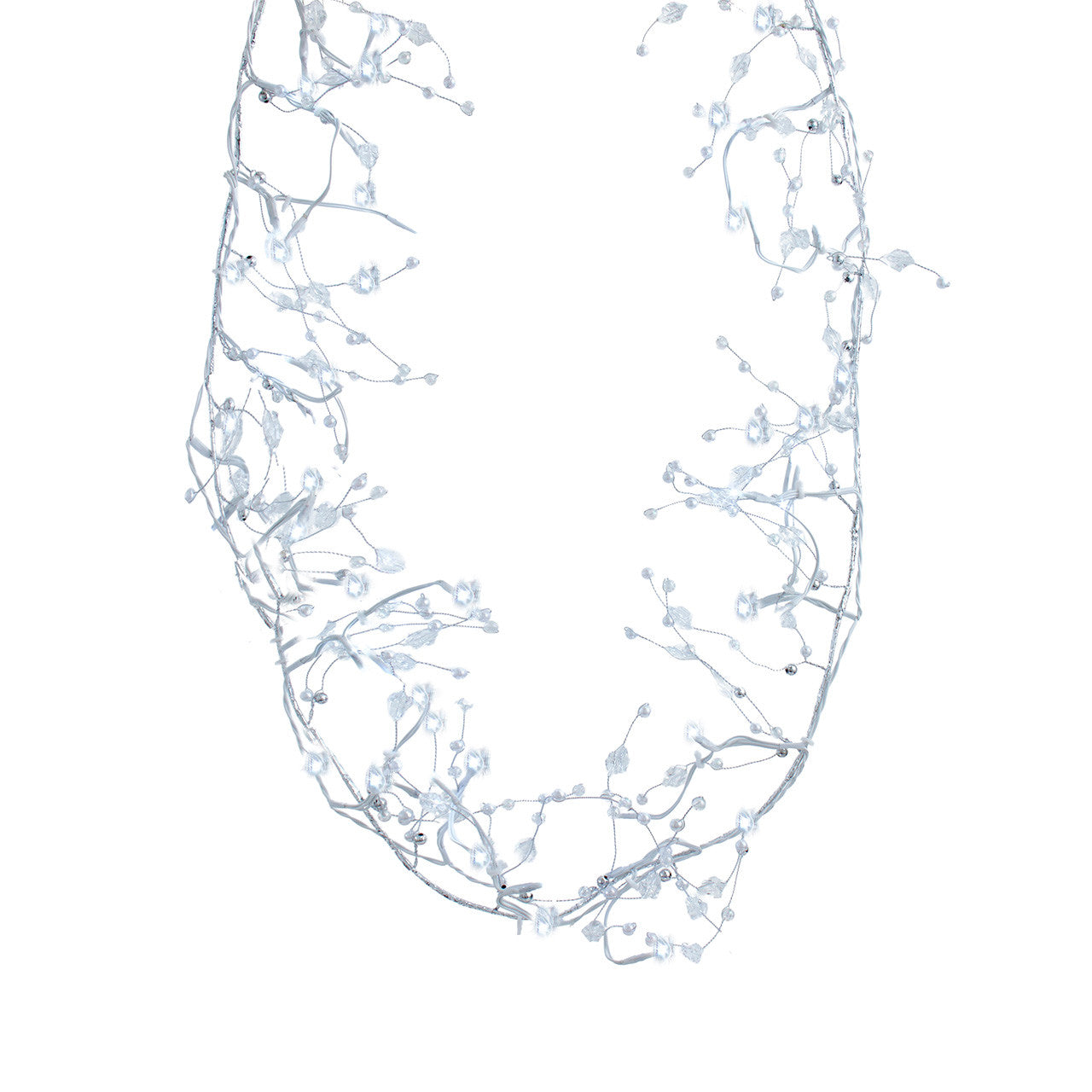 6' Battery Operated Pure White LED Vine Garland