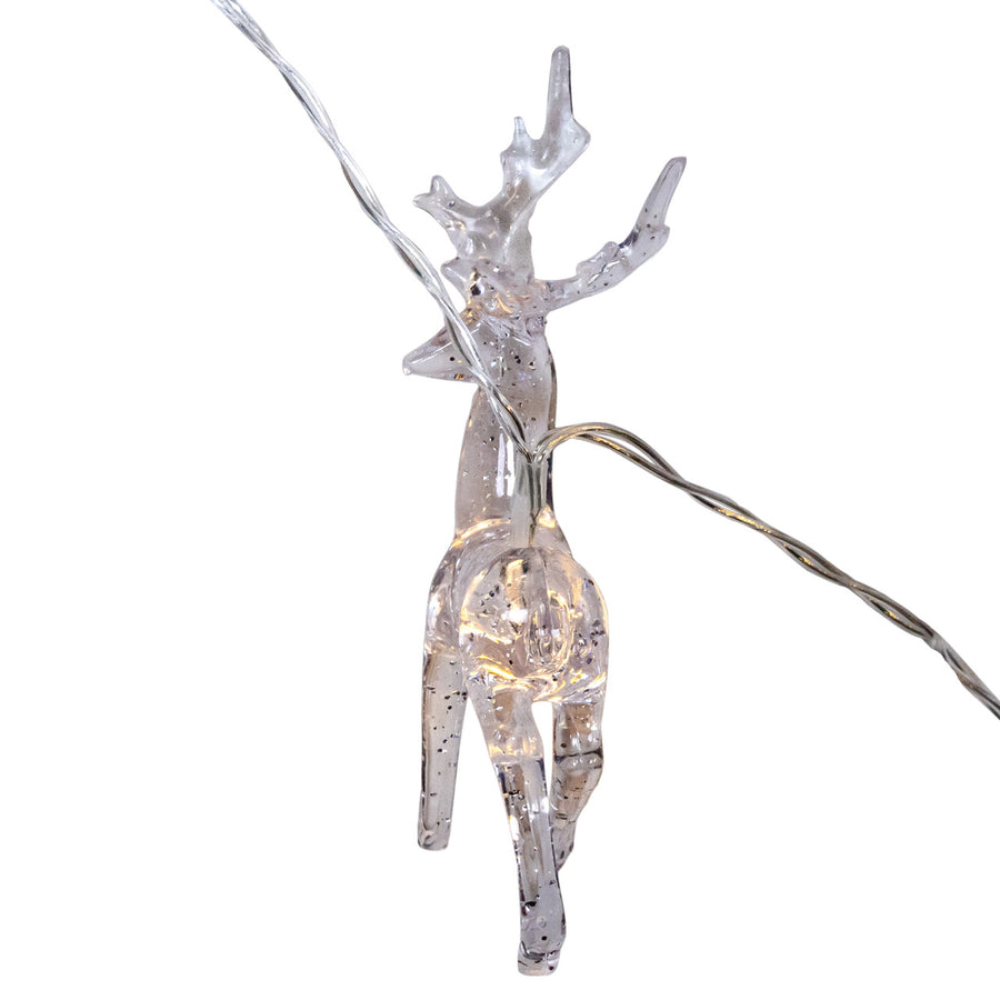 9' Battery Operated LED Acrylic Deer Light Set