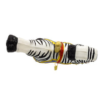 Bellissimo Glass Zebra Carousel Ornament