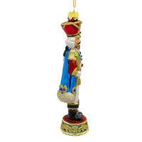 Bellissimo Glass Elegant Nutcracker Ornament