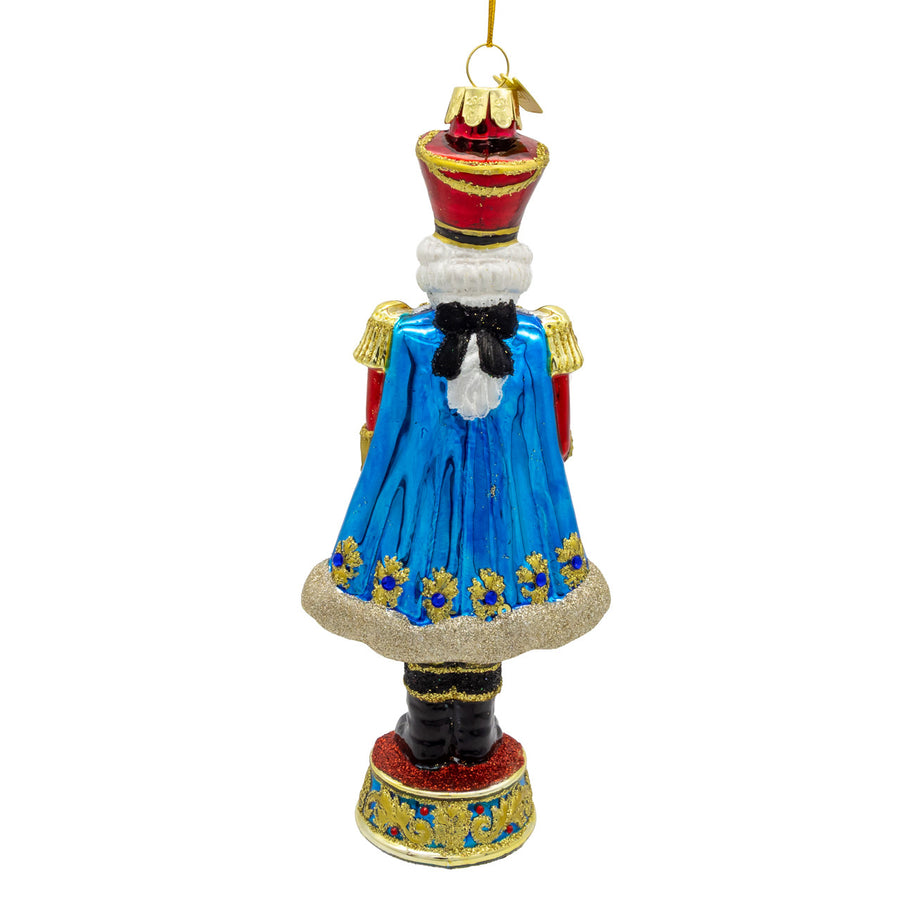 Bellissimo Glass Elegant Nutcracker Ornament