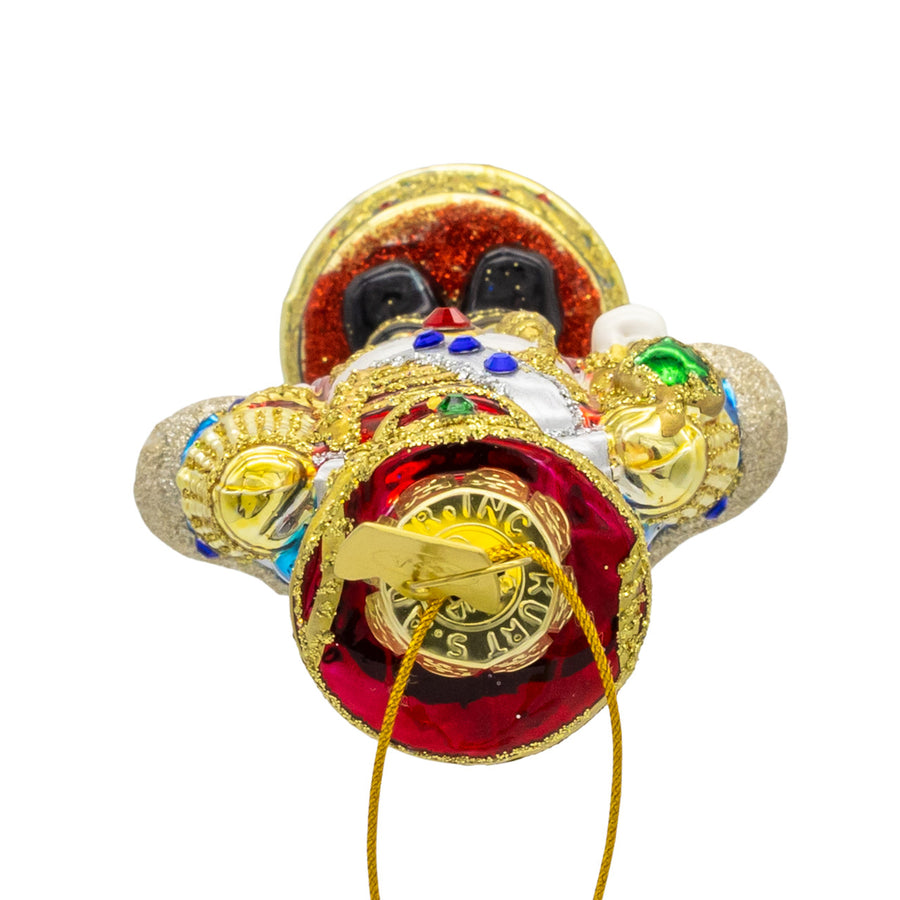 Bellissimo Glass Elegant Nutcracker Ornament