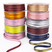 3/8 Inch Two-Color Reversible Satin with Woven Stitched Edge