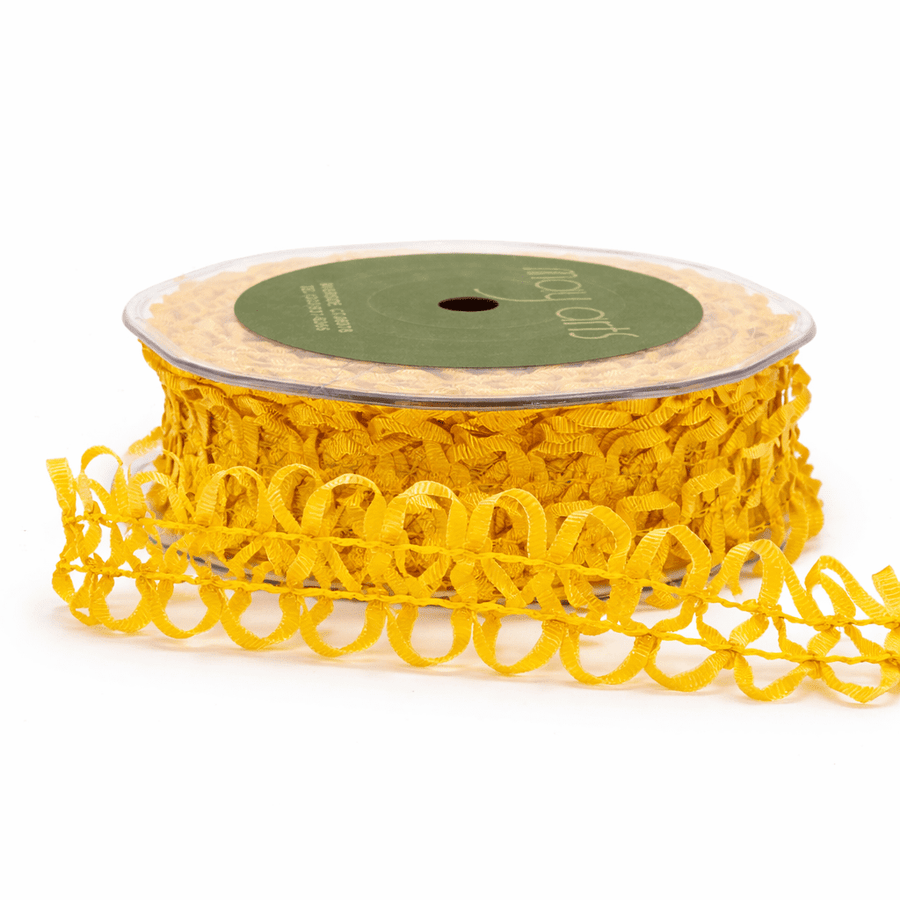1 Inch Loose Braid Wired Ribbon – BW30 – GOLD