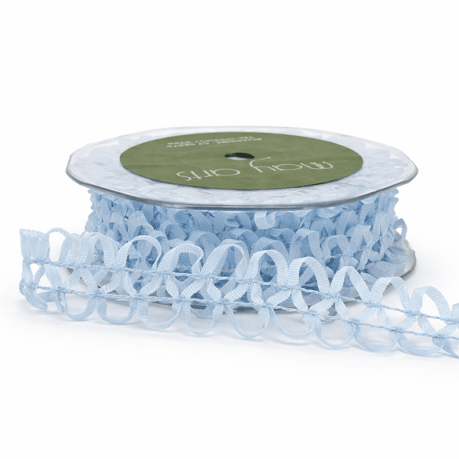1 Inch Loose Braid Wired Ribbon – BW34 – LIGHT BLUE