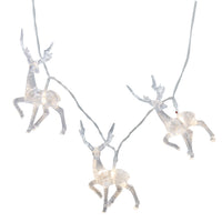 9' Battery Operated LED Acrylic Deer Light Set