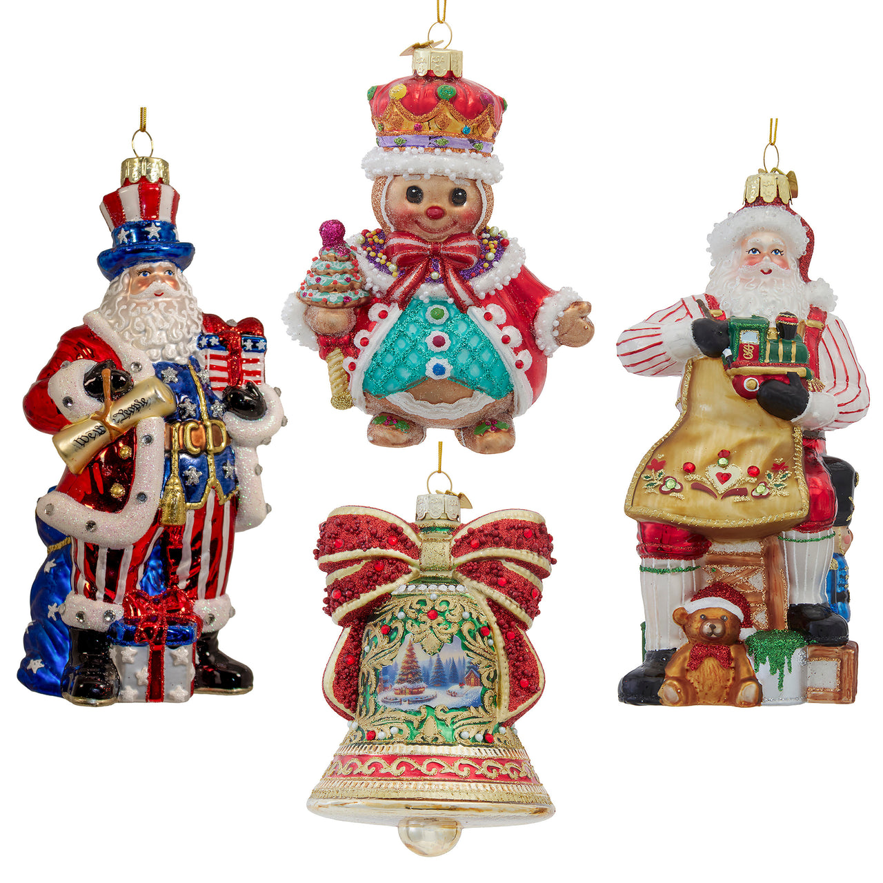 Bellissimo Glass Ornament Assortment