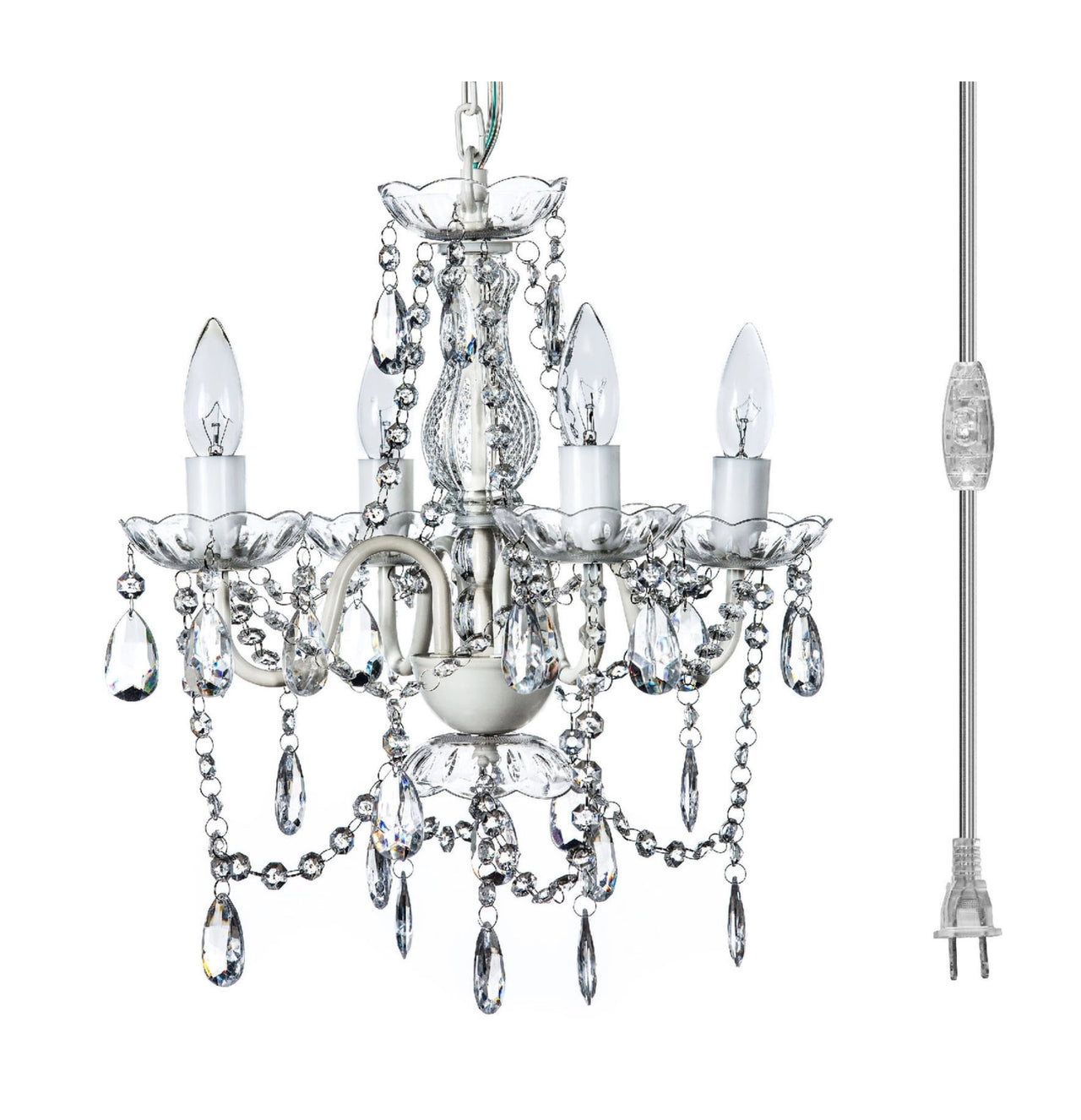 Dylan 4 Light Crystal Chandelier