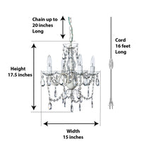 Dylan 4 Light Crystal Chandelier