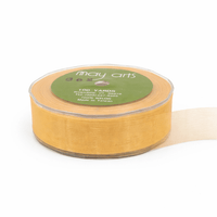 1 Inch Soft Shimmer Sheer Ribbon with Cut Edge – C-1-62 NATURAL