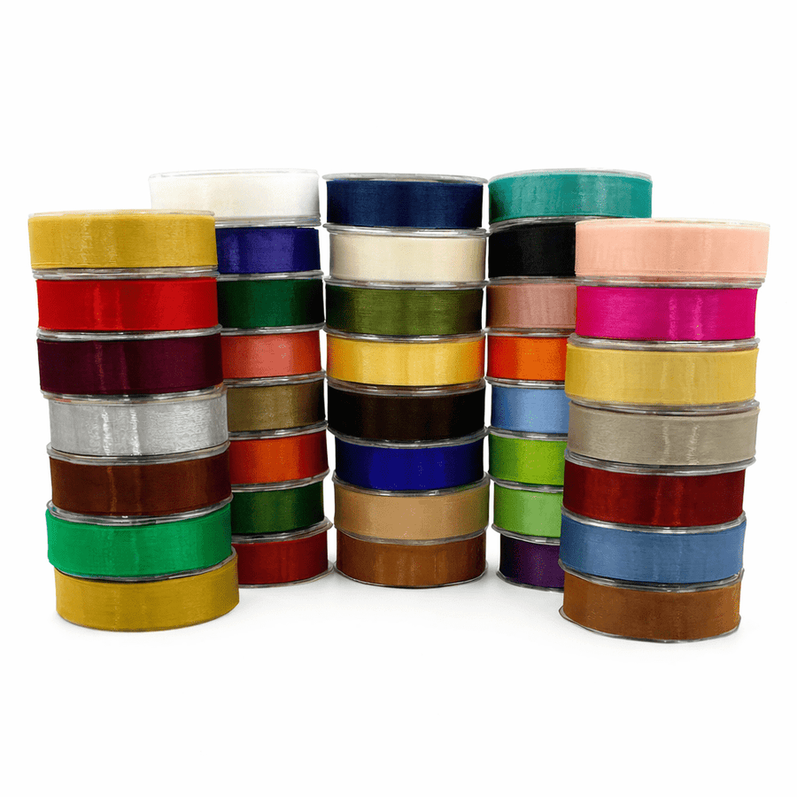 1 Inch Soft Shimmer Sheer Ribbon with Cut Edge – C-1-44 ROYAL BLUE