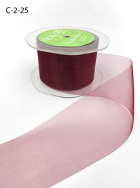 2 Inch Soft Shimmer Organza Ribbon – C-2-25 MARSALA