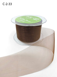 2 Inch Soft Shimmer Organza Ribbon – C-2-33 BROWN