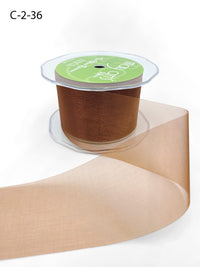 2 Inch Soft Shimmer Organza Ribbon – C-2-36 COPPER