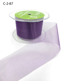 2 Inch Soft Shimmer Organza Ribbon – C-2-87 LIGHT PURPLE