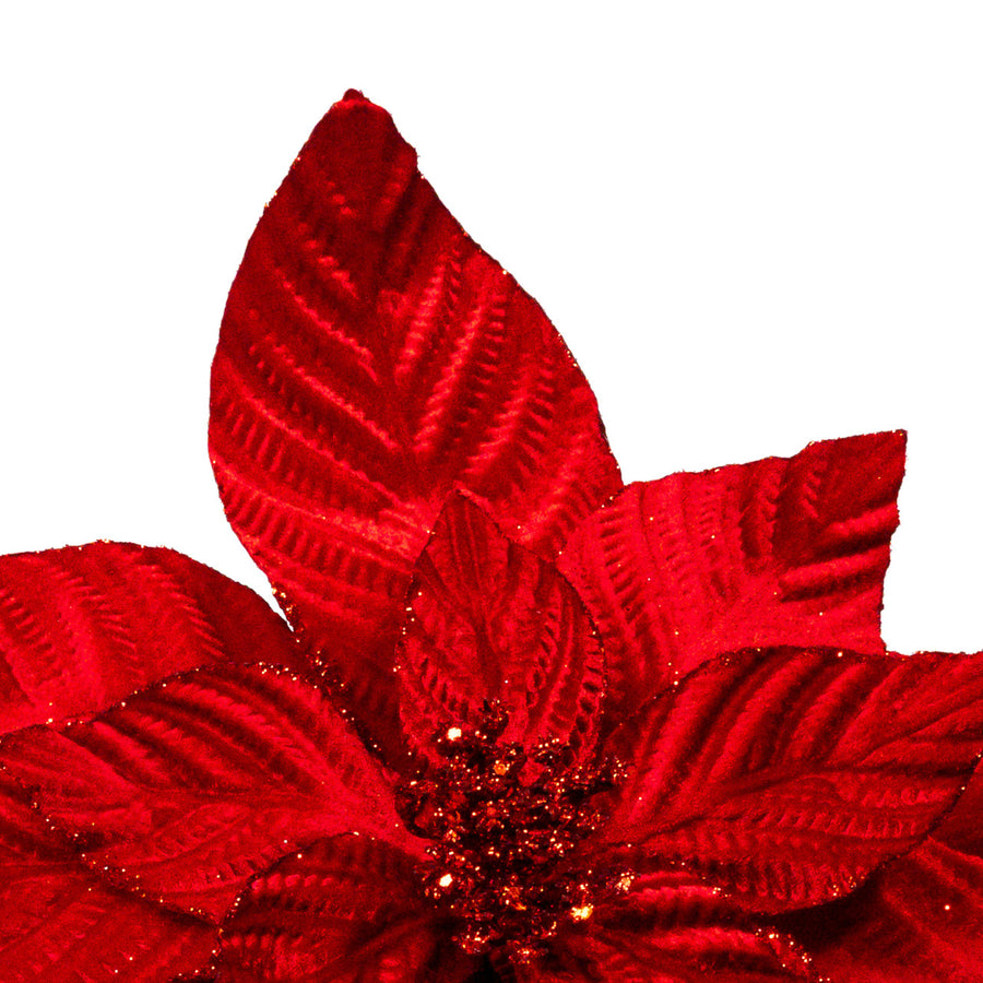 Red Velvet Poinsettia Stem