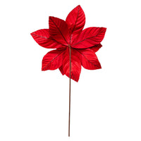 Red Velvet Poinsettia Stem