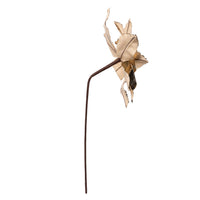 Gold Metallic Poinsettia Stem