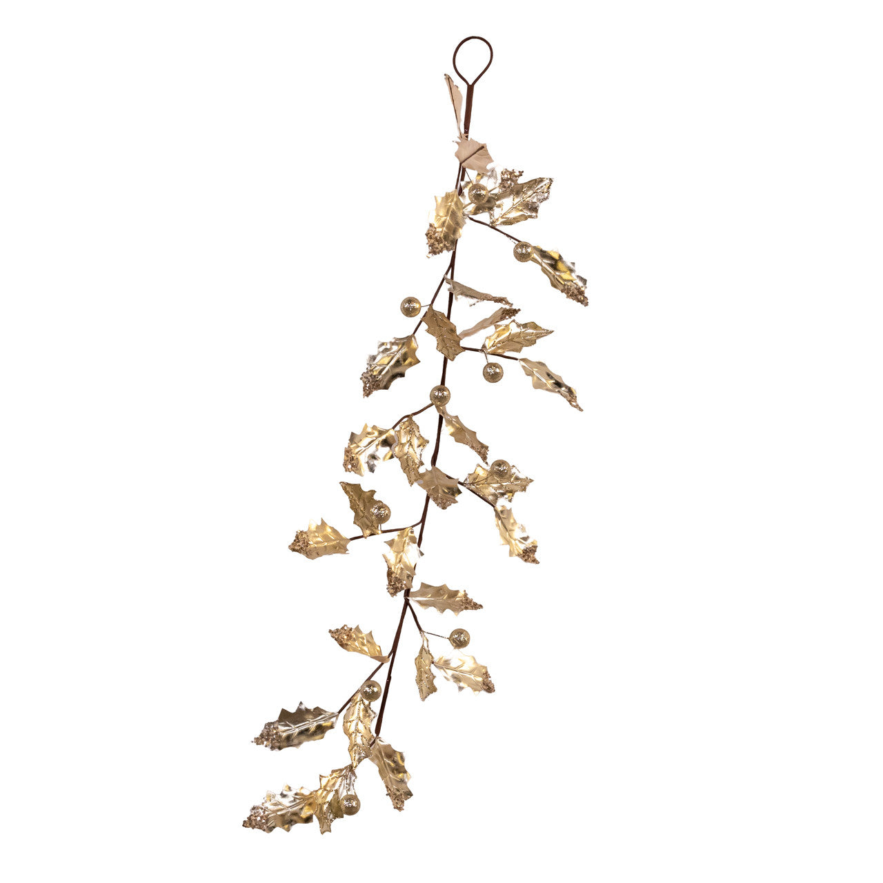 49" Gold Metallic Leaf Garland
